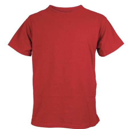 red t shirt $15