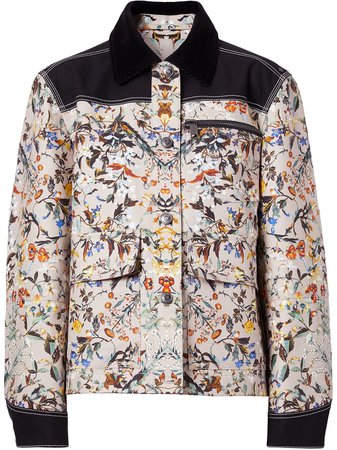 Burberry floral-print jacket - FARFETCH