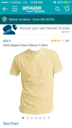 pale yellow t-shirt
