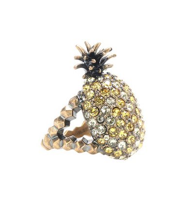 Crystal pineapple ring