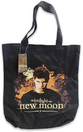 Amazon.com: Twilight Saga New Moon Tote Bag-JACOB Canvas Black Handbag by NECA: Kitchen & Dining