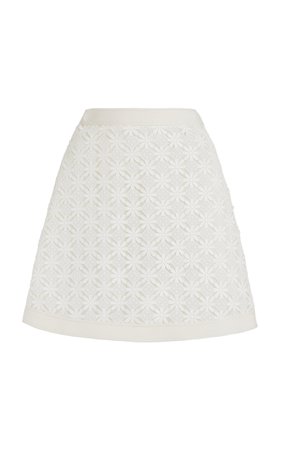 Macrame-Lace Mini Skirt By Giambattista Valli | Moda Operandi