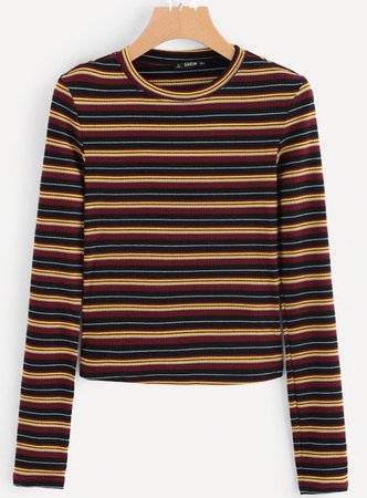 colorful stripe shirt