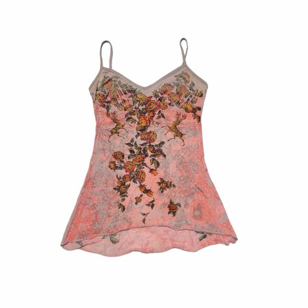 butterfly dropout babydoll deer camisole tank top