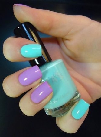 lilac and mint nails - Google Search