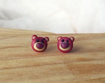 lotso bear earrings