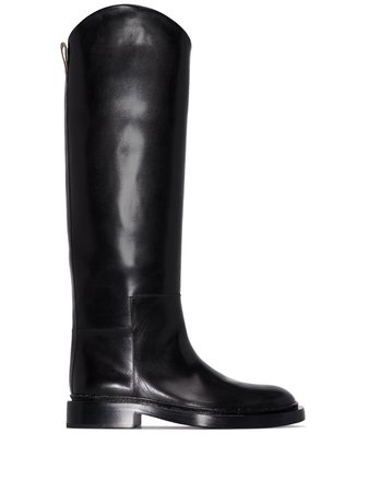 Jil Sander knee-high low-heel Boots - Farfetch