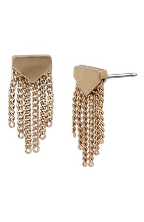 ALLSAINTS Mini Fringe Stud Earrings | Nordstrom