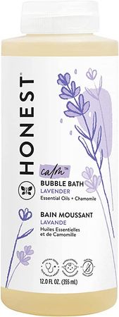 Amazon.com: The Honest Company Foaming Bubble Bath | Gentle for Baby | Naturally Derived, Tear-free, Hypoallergenic | Lavender Calm, 12 fl oz : Beauty & Personal Care