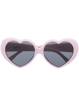 Moschino - Heart Lock Shoulder Bag in Pink
