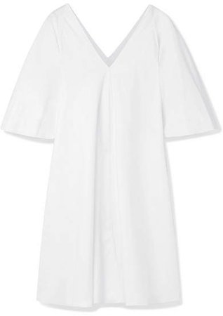 Lianne Cotton-poplin Mini Dress - White
