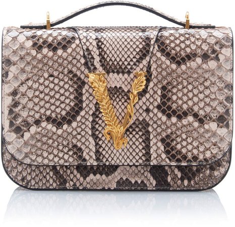 Versace Tribute Python Shoulder Bag