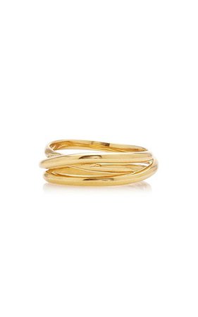 Emilie Gold-Plated Wrap Ring By Maria Black | Moda Operandi