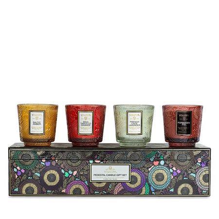 Voluspa Japonica Best-Sellers Petite Pedestal Candle Gift Box, Set of 4 | Bloomingdale's