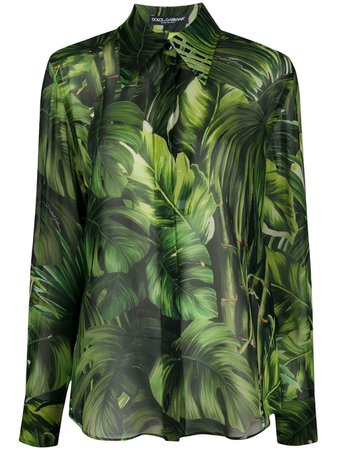 Dolce & Gabbana Jungle Print Shirt Ss20 | Farfetch.com