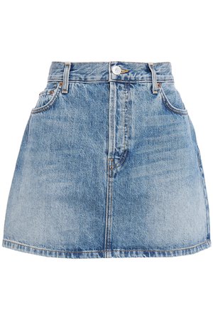 Mid denim Faded denim mini skirt | Sale up to 70% off | THE OUTNET | RE/DONE | THE OUTNET