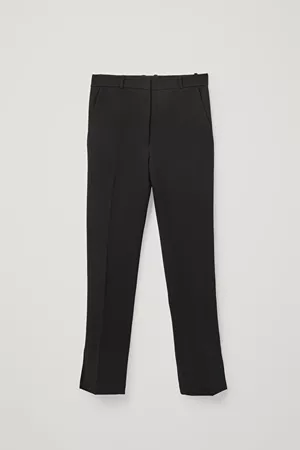 JERSEY CIGARETTE PANTS - black - Trousers - COS US