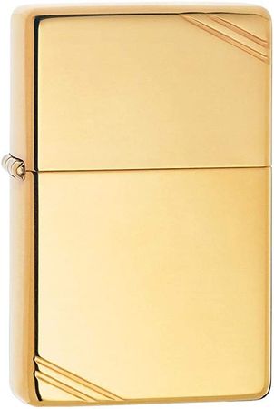 Zippo Vintage Lighter, High Polish Brass with Slashes : Amazon.ca: Health & Personal Care