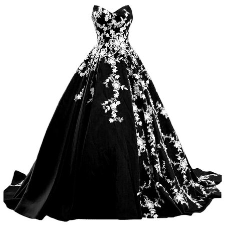 kivary black and white prom dress