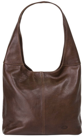 red brown leather slouch tote bag