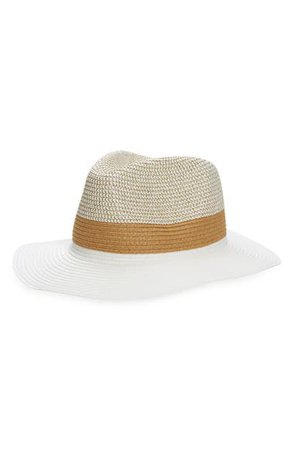 Sole Society Colorblock Straw Hat | Nordstrom