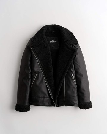 Girls Cozy Biker Jacket | Girls Jackets & Coats | HollisterCo.com