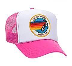 Amazon.com: Trucker Hat Adjustable Snapback Mesh Hat Embroidery Fashion Baseball Cap Classic Dad Hat Retro Golf Hat for Men Women (Venice，Pink White) : Everything Else