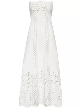 Oscar De La Renta Floral guipure-lace Maxi Dress - Farfetch