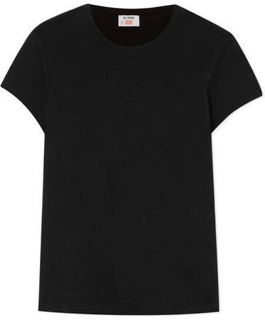 Hanes 1960s Cotton-jersey T-shirt - Black