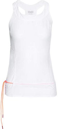 L'Etoile Sport - Stretch-knit Mesh Tank - White