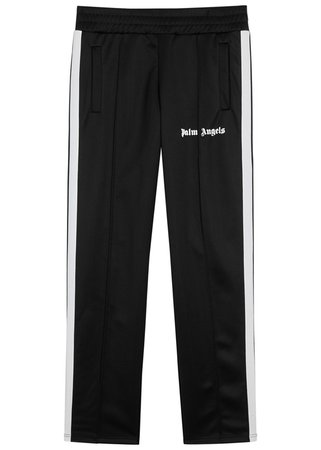 Fashion Palm Angels Black Jersey Jogging Trousers - FM140, New Online