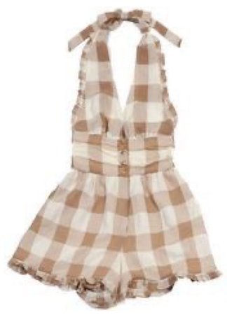 gingham overalls