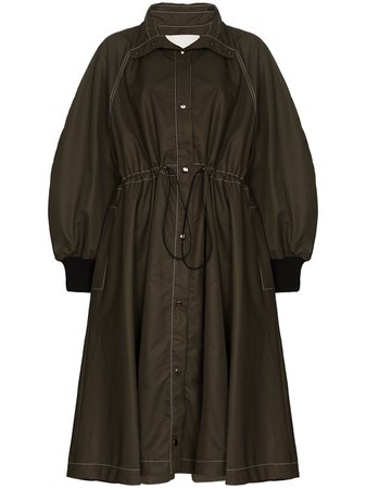 Shop Elleme puff-sleeves drawstring coat dress with Express Delivery - FARFETCH