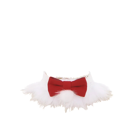 To Alice | Christmas Red Bowknot White Choker (Dei5 edit)