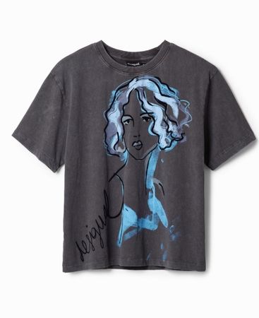 desigual t-shirt grey blue girl