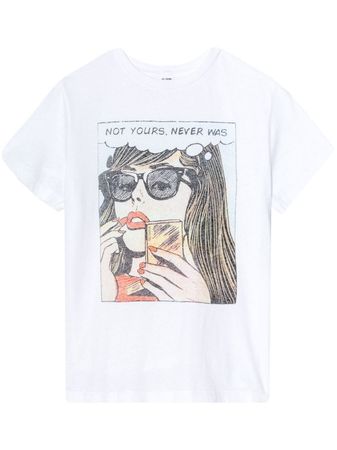 RE/DONE 'Not Yours' graphic-print T-shirt - Farfetch
