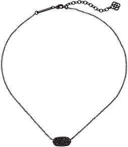 Kendra scott elisa pendant necklace gunmetal drusy, Jewelry, Black | Shipped Free at Zappos