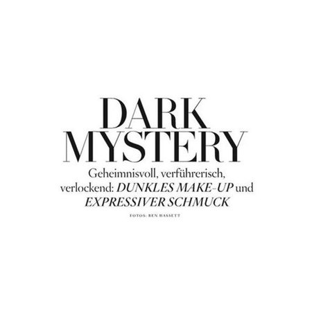 dark mystery text