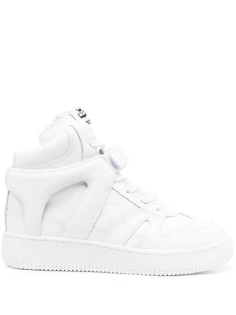 Isabel Marant Brooklee Leather high-top Sneakers - Farfetch
