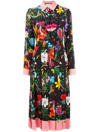 Gucci Flora snake print silk dress $5,100 - Shop SS17 Online - Fast Delivery, Price