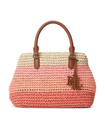 Lauren Ralph Lauren Mini Marcy II Crochet-Straw Satchel & Reviews - Handbags & Accessories - Macy's