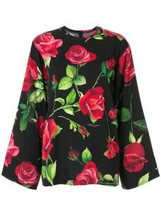 Dolce & Gabbana   Rose Print Trousers