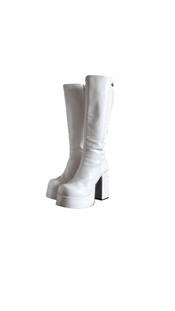 white gogo boots
