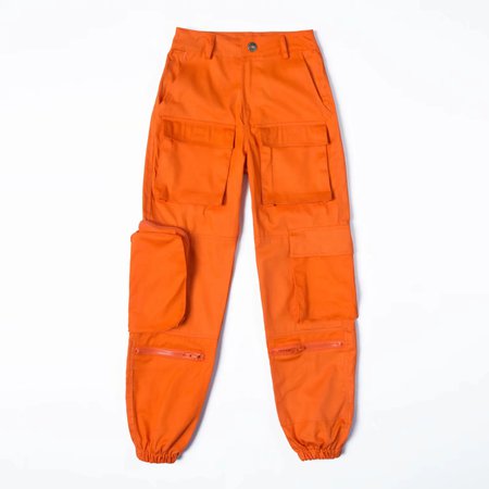 orange cargo pants women - Google Search