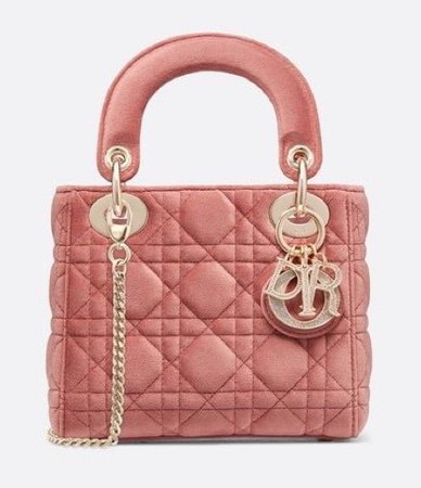 lady dior peach pink bag