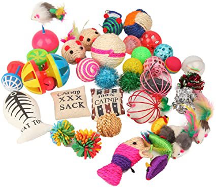 Amazon.com : Fashion's Talk Cat Toys Variety Pack for Kitty 20 Pieces : Pet Supplies