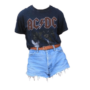 ACDC Top PNG Full Outfit