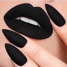 Black Lipstick & Nails