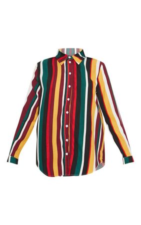 Multi Stripe Shirt | Tops | PrettyLittleThing
