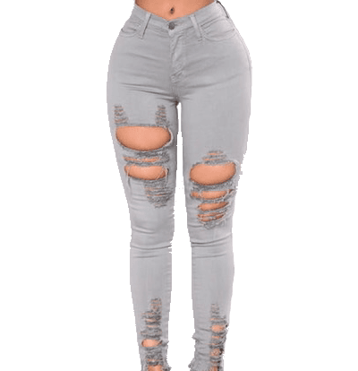 gray ripped fashion nova jeans